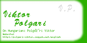 viktor polgari business card